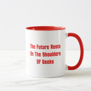 Caneca Os restos do futuro nos ombros dos geeks