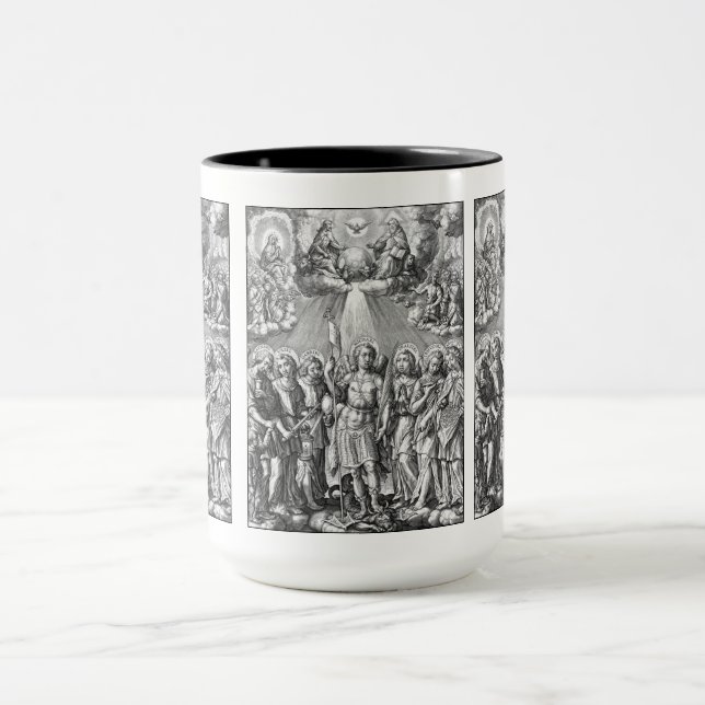 Caneca Os Sete Arcanjos (M 034; Gravura) (Centro)