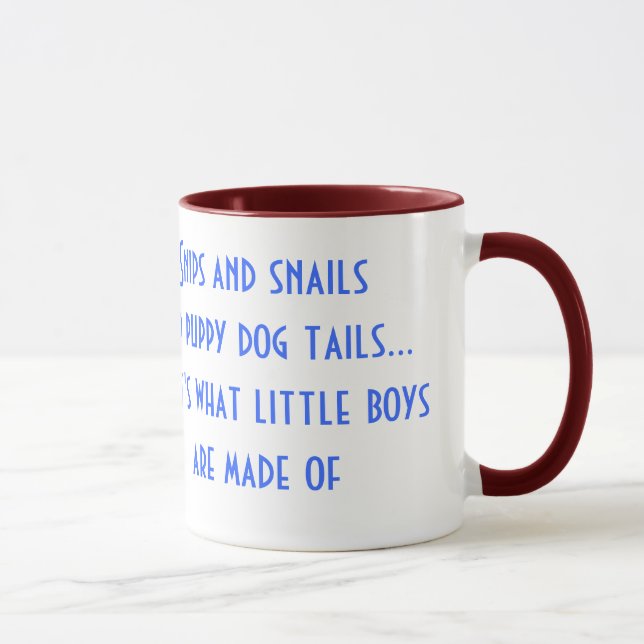 Caneca Os Snips e os caracóis e o cão de filhote de (Direita)