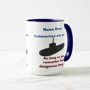 Caneca Os submarinos são seguros