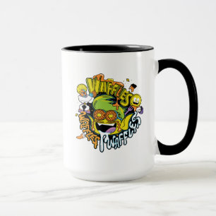Caneca Os titã adolescentes vão! Waffles do menino do