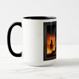 Caneca Os Titãs da Arkeros AI Concept Art de Xzendor7