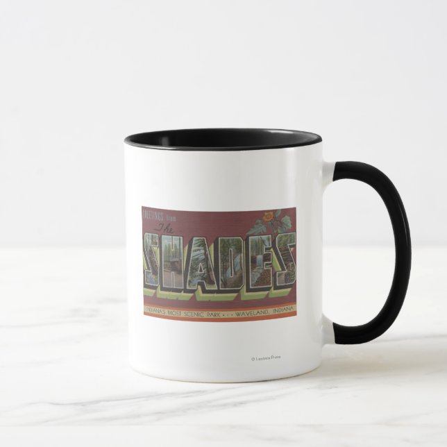 Caneca Os tons - Cenas grandes de letras (Direita)