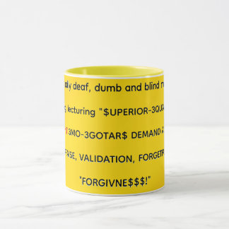 Caneca Os zombadores intencionalmente surdos, mudos e ceg