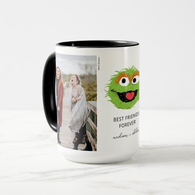 Caneca Oscar, o Grouch | Melhores Amigos - Foto (Frente Esquerda)