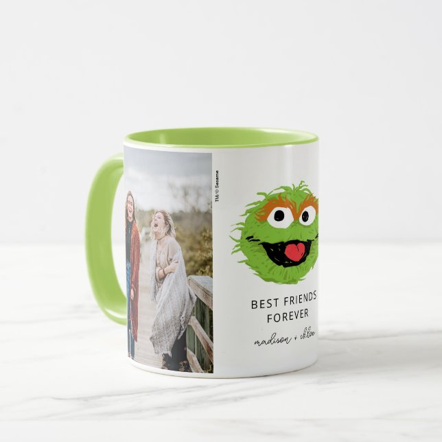 Caneca Oscar, o Grouch | Melhores Amigos - Foto (Frente Esquerda)