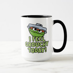 Caneca Oscar, o Grouch Sinto-Me Agitada Hoje!
