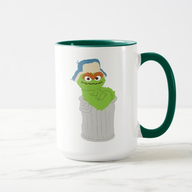 Caneca Oscar, o Grouch Trash Can Lean (Direita)