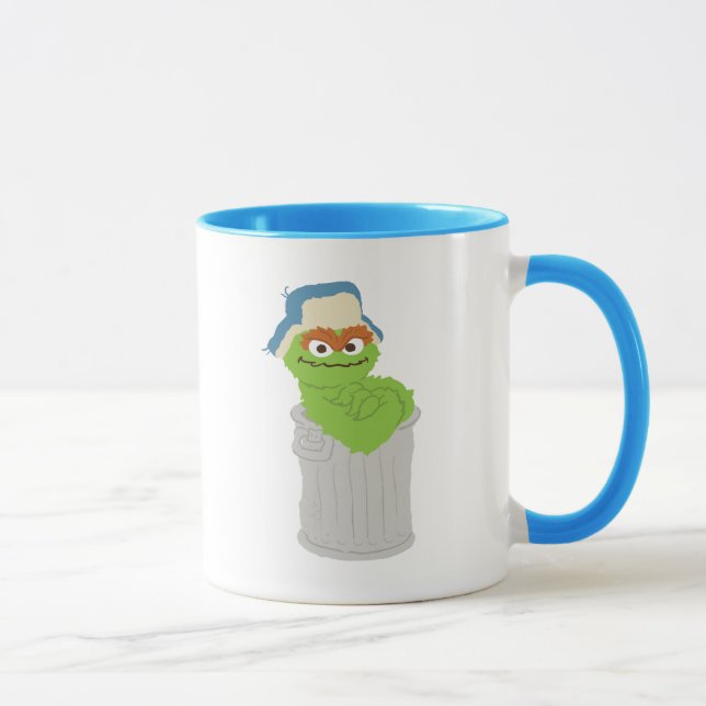 Caneca Oscar, o Grouch Trash Can Lean (Direita)