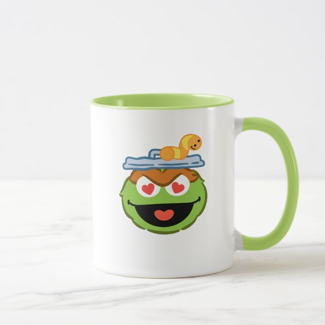 Caneca Oscar Sorriso com Olhos em Forma de Coração (Direita)