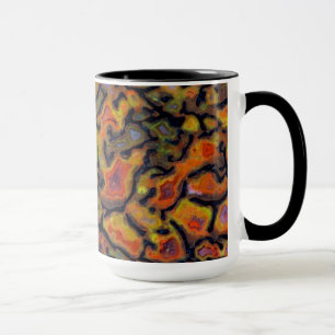 Caneca Osso de Dinossauro Petrificado Laranja