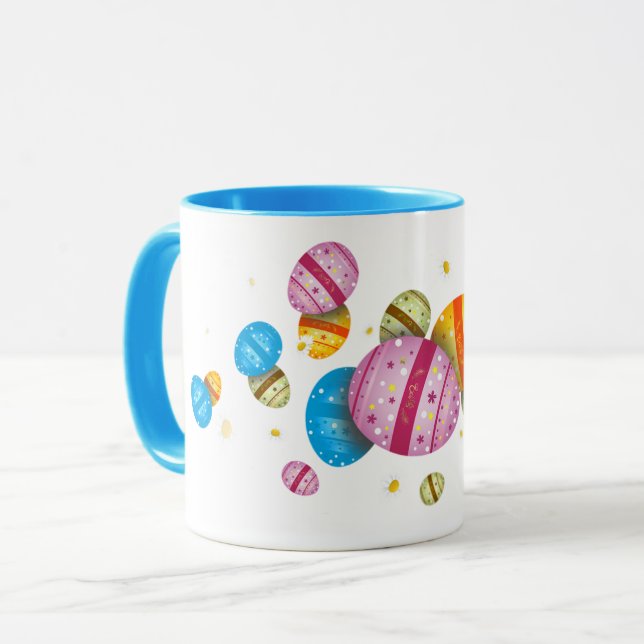 Caneca Ostereier und Gänseblümchen (Frente Esquerda)