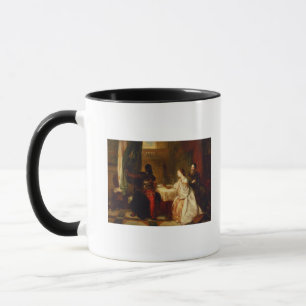 Caneca Othello que relaciona suas aventuras a Desdemona