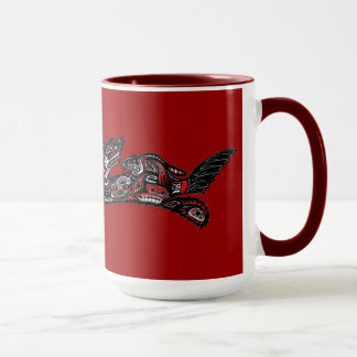 Caneca OTTER E BABY DO MAR (Haida Estilado)