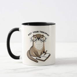Caneca Otter Holding Diário - "Não Seu Terapista"