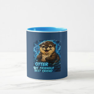 Caneca Otter o Melhor Amigo Amigável