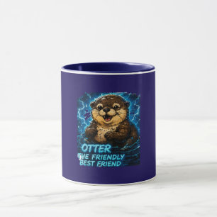 Caneca Otter o Melhor Amigo Amigável