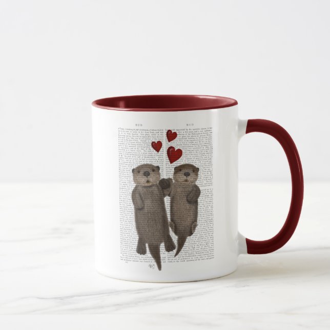 Caneca Otters Segurando Mãos (Direita)