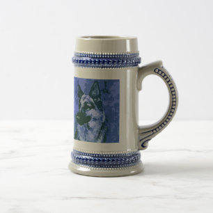 Caneca ou caneca de cerveja do german shepherd