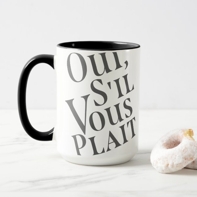 Caneca Oui, vous plait (Com Donut)