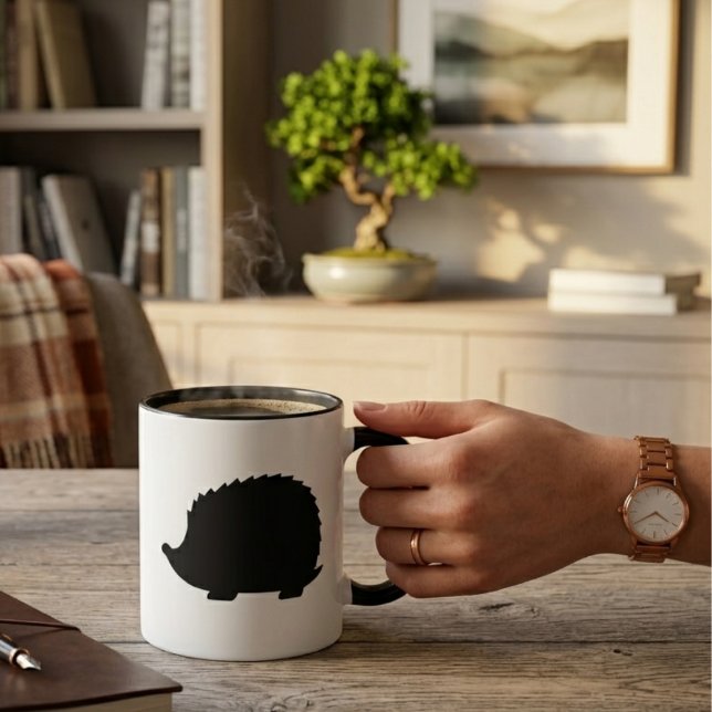 Caneca ouriço preto (Criador carregado)