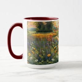 Caneca Ouro Cheio Retriever Rastreando ao Sol