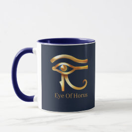 Caneca Ouro Chic Eye Of Horus , hieróglifos Egípcios