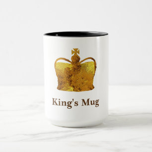 Caneca Ouro Crwon King Mug
