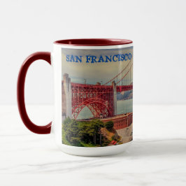 Caneca Ouro de São Francisco Ponte Scenical Mug