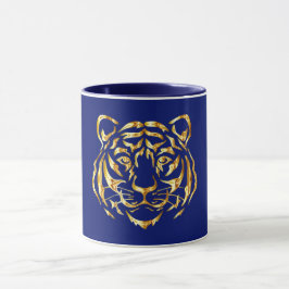 Caneca Ouro Face Tiger Mug