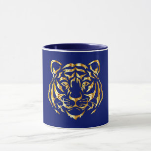 Caneca Ouro Face Tiger Mug