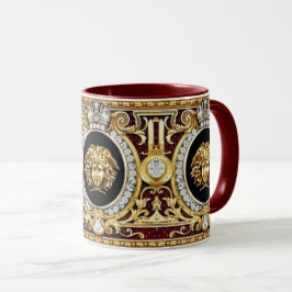 Caneca Ouro Medusa Gems -