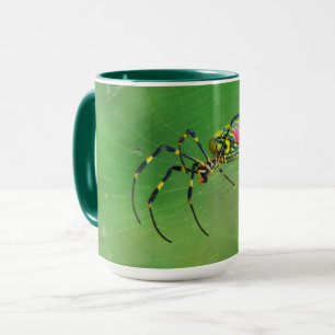 Caneca Ouro Orb Weaver Spider Mug