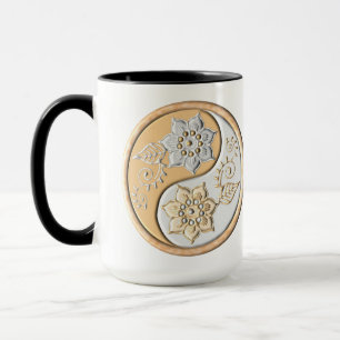 Caneca Ouro & Prata Yin Yang