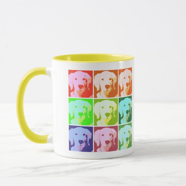 Caneca Ouro Retriever Love (Esquerda)
