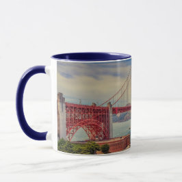 Caneca Ouro San Francisco Gate Panorâmica Mug