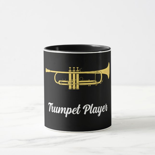 Caneca Ouro Trumpet Music Player Mug (Centro)