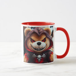 Caneca Ours en peluche démoniaque au regard maléfique.