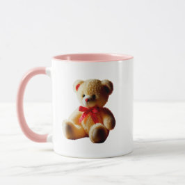 Caneca Ourson en peluche sagement assis.