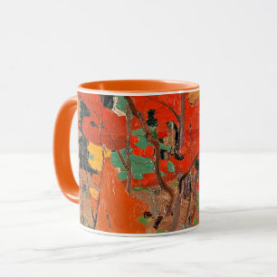 Caneca Outono, arte fina de Tom Thomson,