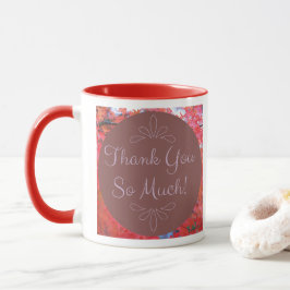 Caneca Outono Muito Obrigado Folha Vermelha