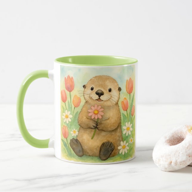 Caneca Outra com Primavera Blooms (Com Donut)