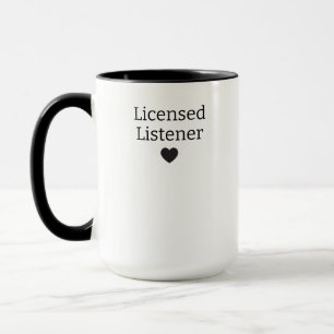 Caneca Ouvinte Licenciado, Presentes personalizados de sa
