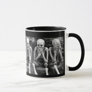 Caneca Ouvir Falar Ver Sem Esqueletos De Mau