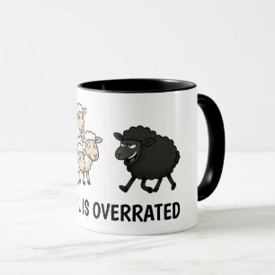 Caneca Ovelha Preta e Branca