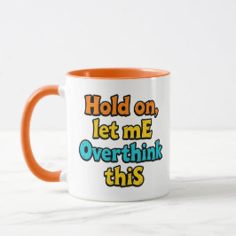 Caneca Overthink This Gradient: A Life Typographical Tip