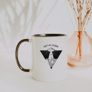 Caneca OVNI Engraçado Entre Perdedor