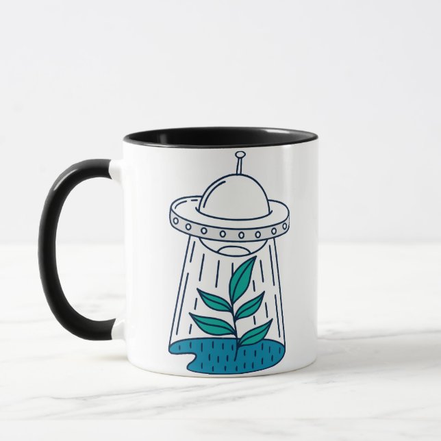 Caneca Óvnis de Alienígenas (Esquerda)