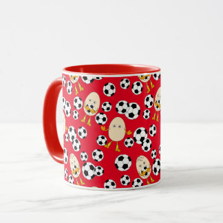 Caneca Ovo De Futebol, Prato De Café