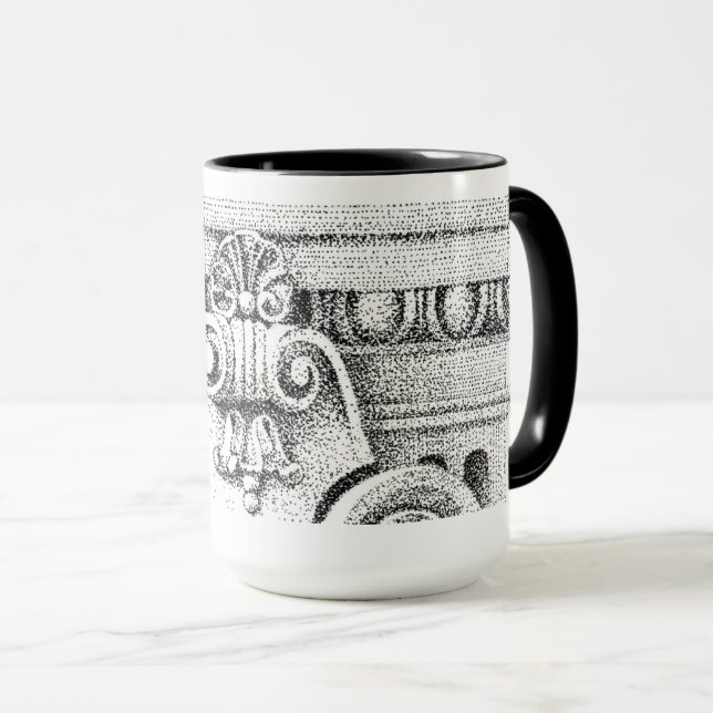 Caneca OVO e DART, Tall Black Combo Mug (Frente Esquerda)